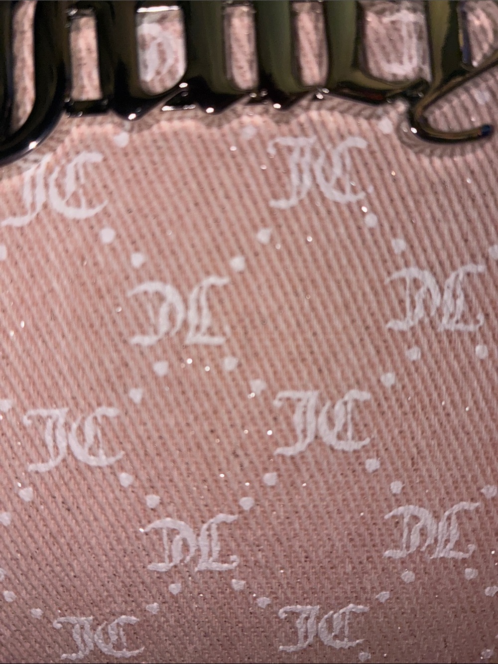Juicy Couture Pink and White Logo Satchel with Heart Charm - Picture 7 of 7